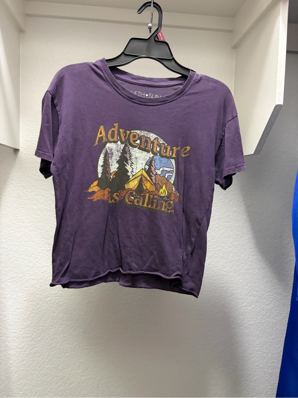 Fifth Sun Purple 'Adventure Is Calling' Graphic Tee